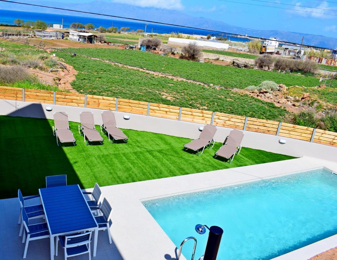 Balos Residence Private Pool Seafront Seaview Kissamos Ngoại thất bức ảnh