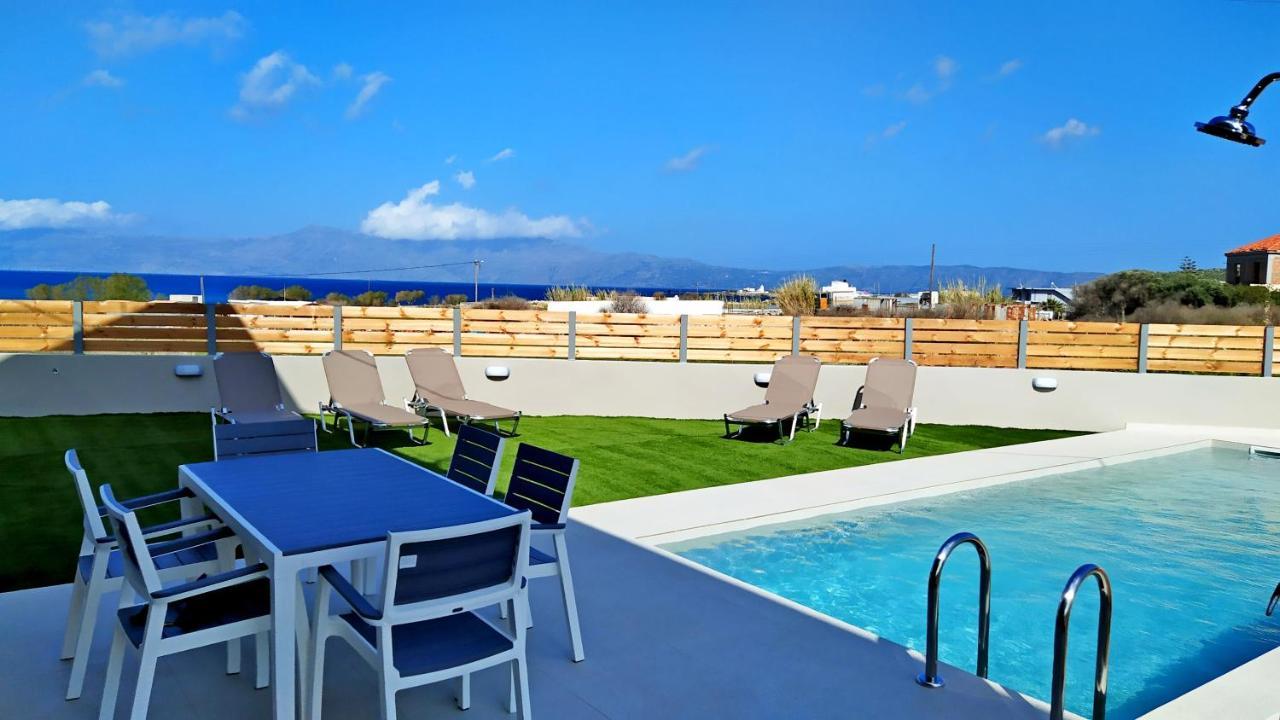 Balos Residence Private Pool Seafront Seaview Kissamos Ngoại thất bức ảnh
