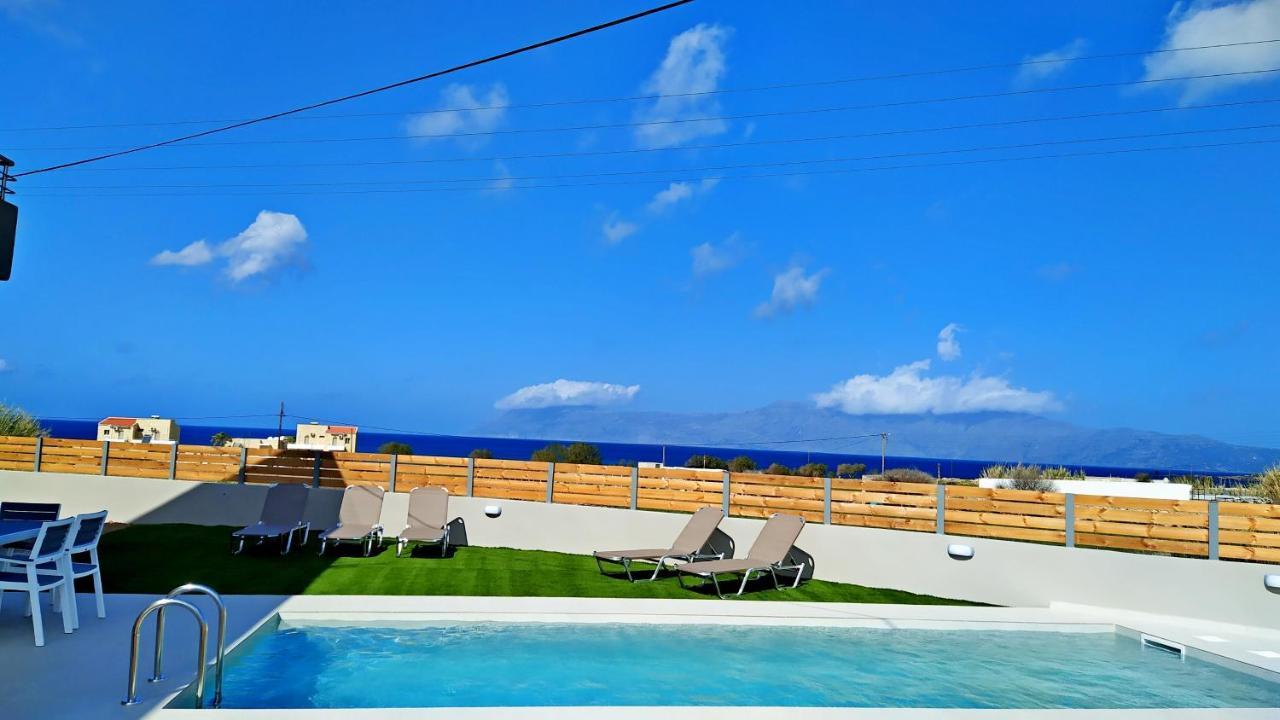 Balos Residence Private Pool Seafront Seaview Kissamos Ngoại thất bức ảnh
